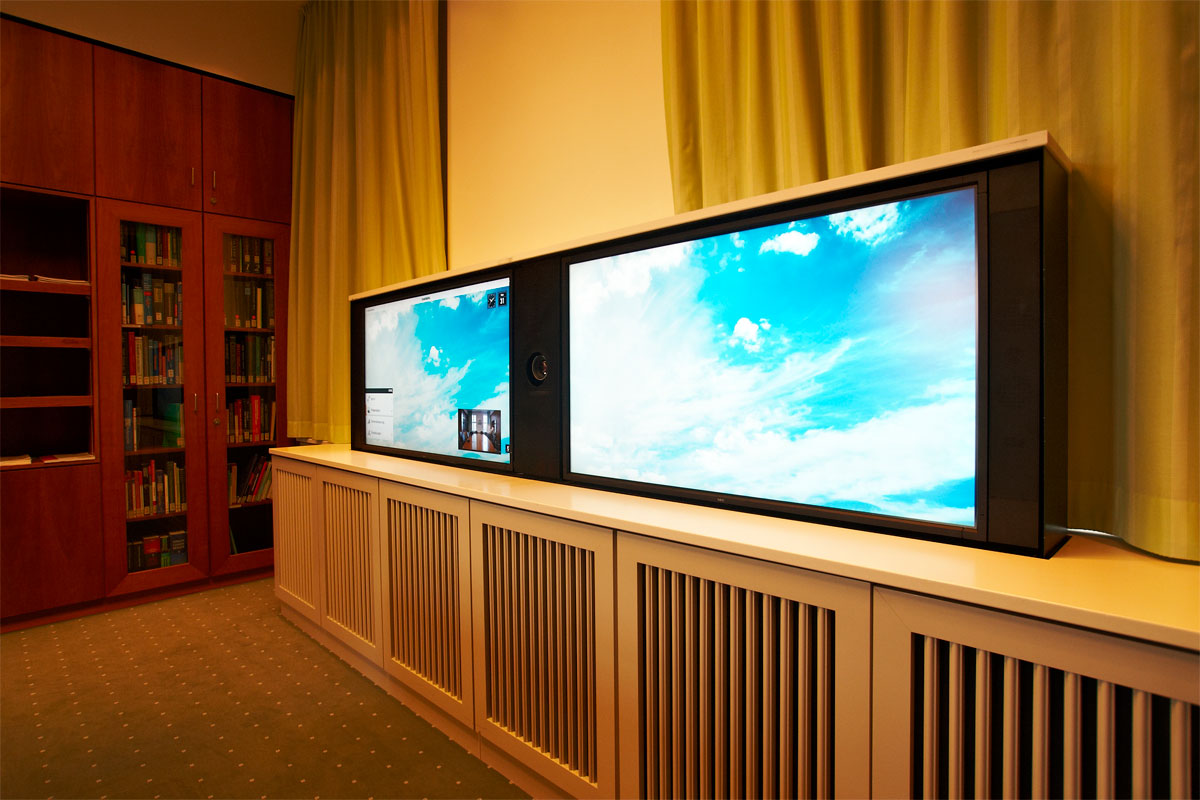 Ansicht Videokonferenz-System, Foto: Christian Fittkau