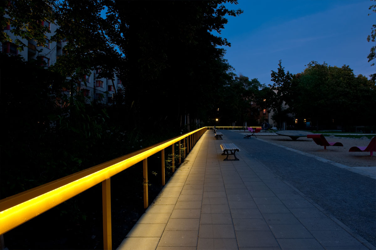 Lichthandlauf beleuchtet, Foto: Andreas Süß